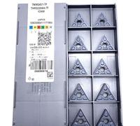 10 pezzi TNMG220404 TNMG220408 TF IC908 IC907 Inserti in metallo duro Utensile da tornio Fresa TNMG 220404 220408 Macchina CNC Taglio Tungsteno(TNMG220404-TF IC908)