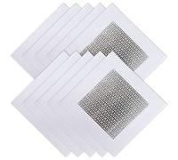 10 pezzi Toppa per cartongesso, 10×10 cm Toppa per Riparazione Parete in Alluminio Autoadesiva, patch di riparazione in alluminio, kit di riparazione per pareti a secco