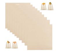 10 Pezzi Tostapane Sacchetti Antiaderente, Sacchetti per Tostapane Riutilizzabili, Sacchetti per Tostapane, Sacchetti per Tostapane Sandwich, per Confezionare Pane Sandwich Pizza