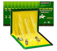 10 Pezzi Trappola Interno, 31.5 CM x 21 CM Trappole Professionale, Trappola Grandi, Colla Ultra Adesive Senza Veleno per Scarafaggi Gechi