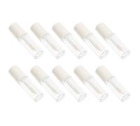 10 Pezzi Tubetti Vuoti per Lip Gloss da 1, 2ml in Plastica Bianca
