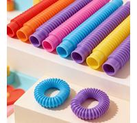 10 pezzi Tubi pop sensoriali: ottimo per sviluppare le capacità motorie fini, perfetti come regali di Natale e!, Giocattoli sensoriali, Giocattoli per bambini, Gadget per feste per bambini AVVERTENZA: