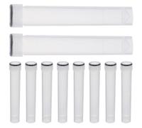 10 Pezzi Tubo di Congelamento 10ml con Coperchio a Vite, Bianco | Provetta di Plastica Trasparente, Rigida e Stabile, per Esperimenti e Test del Corpo, Organizzazioni Colore Casuale