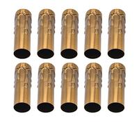 10 Pezzi Tubo Portalampada a Candela E14 Accessori Modello a Strappo Base Lampada Lampadario Tubo Dritto Tubo Lampadario di Cristallo 25x80 Mm Involucro in Metallo per Accessori
