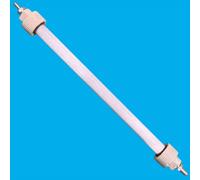 10 Pezzi Tubo Ricambio Lampada Stufa Alogena Quarz 400W 185mm 230V Grigio