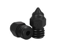 10 pezzi ugelli MK8 for ugello CR6SE CR5Pro 3S1Pro CR10V25Cr6 Se 0,2 0,4 0,6 mm in ottone ramato placcato in acciaio duro(Red,0.6mm)
