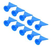 10 Pezzi Ugello a Onda per Sigillante, Punta Piatta in Plastica Blu 14.5mm | Flusso Regolare e Meno Intasamenti, per Vetro, Giunzioni Auto e Officina, Cono Filettato Compatto