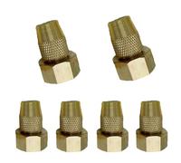 10 pezzi ugello di rame puro regolabile, adatto per agricoltura, serra, atomizzazione/irrigazione della piscina, paesaggio da giardino, ecc. 8-edge adjustable nozzle 20pcs