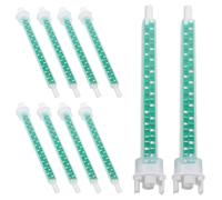 10 Pezzi Ugello Miscelatore Epossidica Quadrato PP per Contenitori Resina | Tubo Statico a Parete Liscia, Miscelazione Uniforme e Colata Precisa, per Riparazioni Minute e Assemblaggi