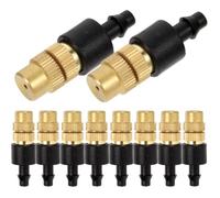 10 Pezzi Ugello Nebulizzatore in Rame Regolabile, 10 Litri/, ABS | Antintasamento e Risparmio Idrico, Spruzzo Automatico, per Filtro e Raccordo da Giardino