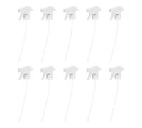 10 Pezzi Ugello Spruzzatore 28mm in Plastica Bianca per Bottiglie | Compatibilità, Montaggio senza Attrezzi, Tenuta Anti Perdita, Uso in Giardino e Attività Commerciali
