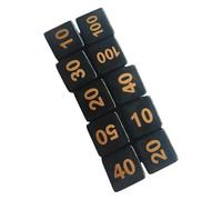10 pezzi unici in acrilico Mult Sided Game Dadi ad angolo rotondo per giochi di ruolo, 6 lati dadi da gioco da tavolo con superfici lisce