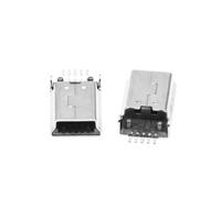 10 pezzi USB Tipo B Connettore jack a saldare a 5 pin SMD SMT a 180 gradi