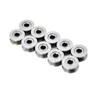 10 pezzi V624ZZ Cuscinetto 4x13x6mm V Groove 624 Ruota a rulli V624 Cuscinetti a sfere Puleggia for macchina da ricamo in acciaio cromato