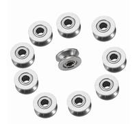 10 Pezzi V624ZZ Cuscinetto a Sfera, Cuscinetto con Scanalatura a U, 4x13x6mm Cuscinetto a Sfere con Scanalatura a V per di Movimento Lineare su Binario