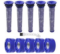 10 Pezzi V8 Filtro per Dyson,V8 V7 Filtri di Ricambio per Dyson, Aspirapolvere Ricambi,5 Pre-Filtro + 5 HEAP Post-Filtri,Sostituzione per Codici 965661-01/967478-01