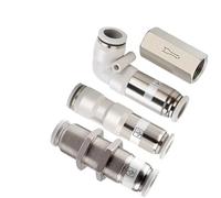 10 pezzi valvola di ritegno pneumatica valvola di non ritorno tubo del gas connettore rapido 4 6 8 10 12MM paratia diritta(Spu-10)