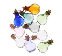 10 Pezzi Vasetti Portaconfetti Mini in Vetro Colorato