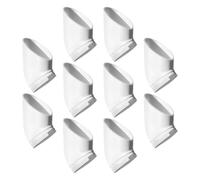 10 Pezzi Vasetto Idroponico a Colonna in Plastica PVC Bianco Foro 38 MM | Giardinaggio Verticale e Semina Domestica, Mantiene Umidità e Nutrienti, Adatto a Tubi PVC