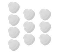 10 Pezzi Ventosa Pneumatica a Soffietto 1 Pollice in Silicone Bianco per | Struttura a Due Strati, Presa Forte e Rimozione Rapida, per Componenti Elettronici e Automazione