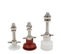 10 pezzi Ventose in silicone bianche serie DP for componenti pneumatici sottovuoto a testa piccola con testa grande a doppio strato