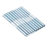 10 Pezzi Viti a Doppio Filetto, M10*140mm Tassello Doppia Vite, Fissaggio Senza Testa Zincato, Bulloni di Sospensione Autofilettante per Divani/Maniglie per Mobili/Lavorazione del Legno