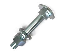 10 pezzi viti carriage bolt M10 x 70 viti con testa piatta bombata + dadi e rondelle a U, lunghezza 30-200 mm, selezione: 10 x M10 x 70