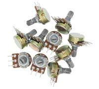 10 pezzi WH148 B1K B10K B50K B100K B1M 3 pin potenziometro lineare albero 15 mm con dadi e rondelle(1M Ohm)