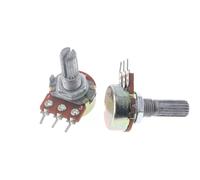 10 pezzi WH148 B1K B2K B5K B10K B20K B50K B100K B500K 3 pin 20 mm albero amplificatore doppio potenziometro stereo 1K 2K 5K 10K 50K 100K 1M(2K Ohm)
