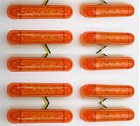 10 Pezzi X 12V 5 LED Arancione Ambra Lato Indicatore Luci Camion Rimorchio Bus