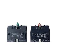 10 pezzi XB2 Interruttore a pulsante Accessorio 10A Blocco contatti in argento/ottone ZB2BE102C (NC) ZB2-BE101C (NO)(NO NC Each 5pcs,Silver Contact)