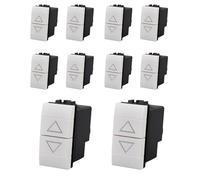 10 Pezzo Commutatore 220V 10A, Compatibile Con Bticino Living Light, Colore Bianco, Ideale Per Tapparelle Tende Motorizzate