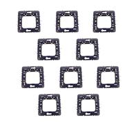 10 Pezzo Supporto Telaio Compatibile con Bticino Living International e Living Light, 2 Moduli Per Scatola 502, Serie MBL, Colore Blu