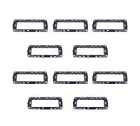 10 Pezzo Supporto Telaio Compatibile con Bticino Living International e Living Light, 7 Moduli Per Scatola 506/507, Serie MBL, Colore Blu