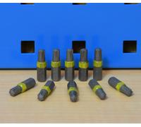 10 Pezzo Würth AW30 Punta 1/4 Pollici 25mm Lungo Aw 30 Viti Giallo Chiaro