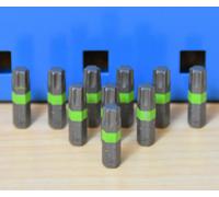 10 Pezzo Würth TX40 Punta 1/4 Pollici 25mm Lungo Punte Torx Viti Verde