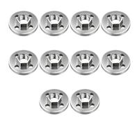 10 piastre di supporto in acciaio legato resistente per smerigliatrici angolari da 100 mm, dadi esagonali antiruggine, flange