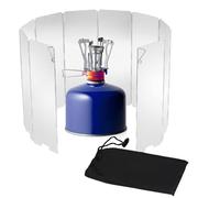 10 Piastre Parabrezza Campeggio Pieghevole, Vento Scudo, Paravento per Fornello da Campeggio con Custodia, per Esterni, Fornelli a gas, Fornelli da Campeggio