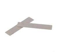 10 piastre per valvole in acciaio al manganese per compressore d'aria, pistone, compressore, distanziatore, frammenti per pezzi di ricambio per 2/3/4 per modelli HP (argento) (10 x 46 mm)