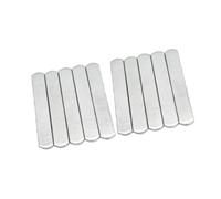 10 piastre ponderate in acciaio per allenamento della forza, compatte, 15 x 2 x 0,7 cm, per gilet e cinghie