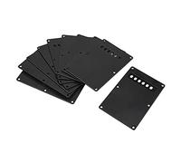 10 piastre posteriori per chitarra Yootones a 6 fori, piastra posteriore per chitarra Fender Stratocaster ST SQ Squier (nero)