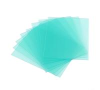 10 piastre protettive in policarbonato per caschi da saldatura, progettate per saldatura elettrica e a idrogeno (123 x 98 mm)