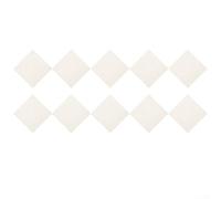 10 piastrelle antiscivolo colorate per tappeti, 30 x 30 cm, rimovibili, tagliabili, in poliestere, per la decorazione di casa, tappeti (bianco)