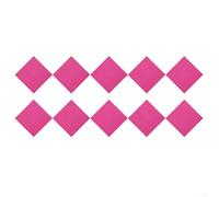 10 piastrelle antiscivolo colorate per tappeti, 30 x 30 cm, rimovibili, tagliabili, in poliestere, per la decorazione di casa, tappeti (rosso)