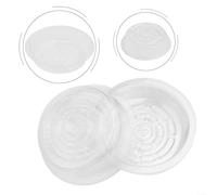 10 piattini rotondi per piante in PET per adattarsi ai comuni diametri dei vasi e aiutano a prevenire fuoriuscite d'acqua su piani di lavoro e scaffali (15,2 cm)