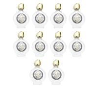 10 piccole bottiglie cosmetiche da viaggio da 15 ml in vetro, incluse opere d'arte a forma di rosa per un'applicazione precisa della cura della pelle contenitori cosmetici