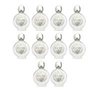 10 piccole bottiglie cosmetiche da viaggio da 15 ml in vetro, incluse opere d'arte a forma di rosa per un'applicazione precisa della cura della pelle contenitori cosmetici