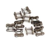 10-Piece 25H Chain Master Link Set Compatibile con 47cc 49cc 2-Stroke Engine ATV Quad Go Kart Dirt Bicicletta(Black 10pcs)