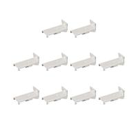 10 Piece Quick Install Curtain Rails Brackets Metal Wall Fixings Compatibles with Standard Window Drapery