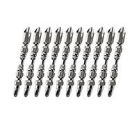 10 Piece Screw Driver Bits - Ratchet Compatible Inserts, Industrial